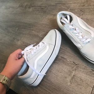 Light blue/green vans!